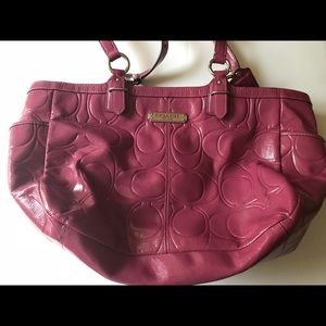 Gently used Coach handbag with dust bag.